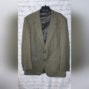 Vintage Men's Burberrys 100% Pure Wool Blazer Size 46